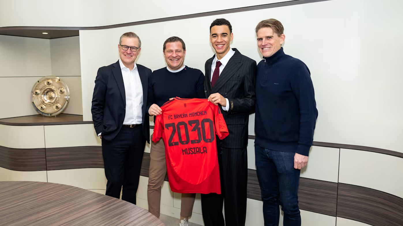 mk体育平台网页版入口法尔克:穆西亚拉新合同解约金1.75亿欧,年薪约2500万欧元